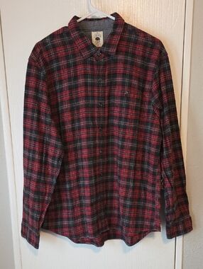 The Authentic Copper & Oak Supply Co Classic Red and Black Plaid Men's Shirt